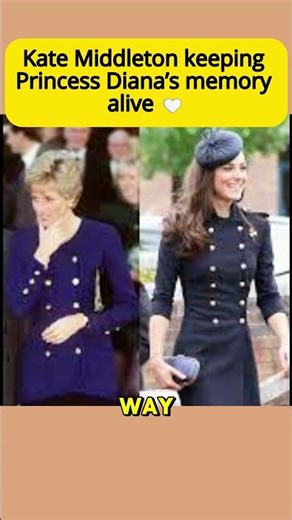 Kate Middleton keeping Princess Diana’s memory alive! 🤍#royalfamily #shortvideo