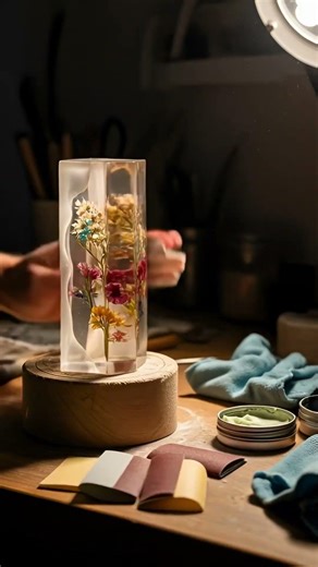 Flower Preservation Resin Block 🌸 | Satisfying Resin Art DIY