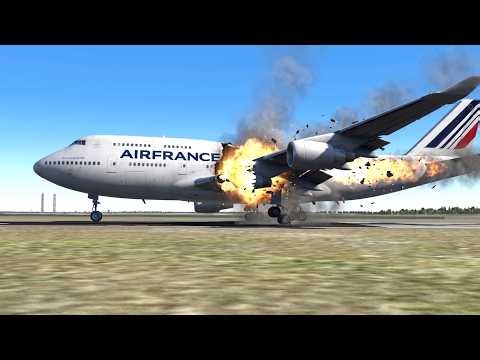 🔴LIVE Engine FAILURE Right After Takeoff Boeing 747 in Serious Trouble | Plane Spotting | X-PLANE 11