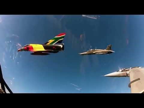 South African Air Force Atlas Cheetah Final Flight | Flying with Its Replacement Fighters