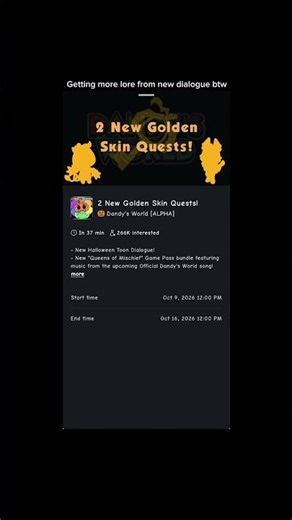 New dandy’s world lore #roblox #mm2giveaway #dandysworldroblox #halloween #lore #mm2 #viral #funny