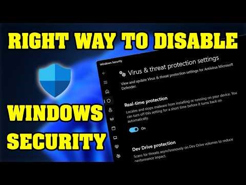 Disable Windows Defender In Windows 10/11 (The Right Way)