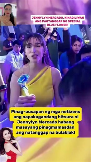 Jennylyn Mercado May Pasabog na Blue Flower! #shortvideo