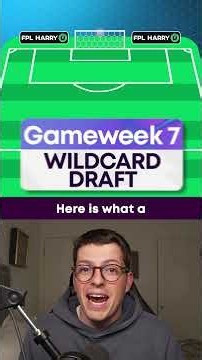 FPL GW7 WILDCARD TEMPALTE DRAFT! 🍟 CHERKI IN? 🧊 #fpl #premierleague
