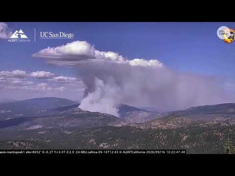 Florinston fire raw footage shows California-Nevada border wildfire spread outside Reno & Lake Tahoe