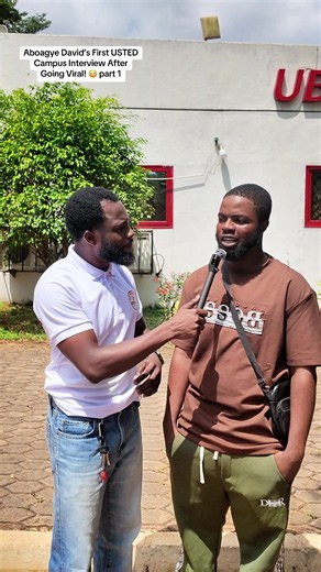Aboagye David’s First USTED Campus Interview After Going Viral! 😳 part 1 #usted