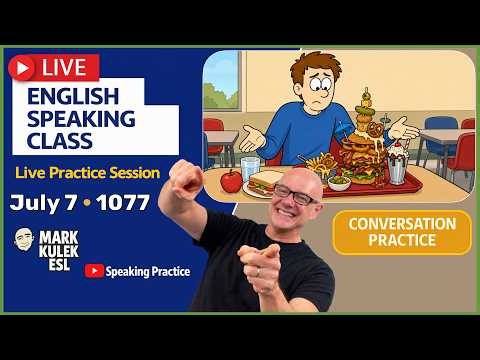 English Class with Mark Kulek ESL (Live Stream Class - 1077)