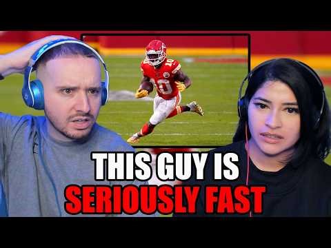 NEW NFL FANS FROM THE UK REACT TO TYREEK HILL HIGHLIGHTS