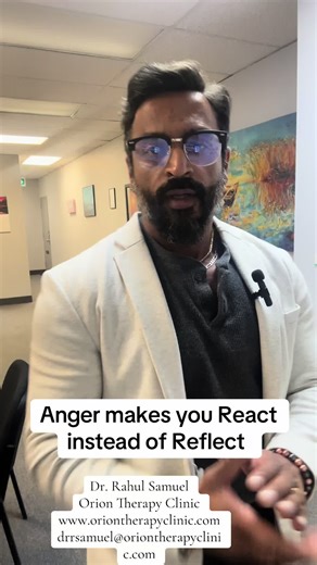 Anger isn’t the problem. Unheard needs are. Anger is your nervous system’s way of saying a boundary was crossed, a value was violated, or something inside you needs attention. When regulated, anger becomes clarity, self-respect, and change. When suppressed, it turns into anxiety, resentment, or exhaustion. Listen to it. Regulate it. Respond—don’t react. — Dr. Rahul Samuel Psychologist | Orion Therapy Clinic Orion Connections — Where Minds Meet Hearts #AngerPsychology #EmotionalRegulation #Mental