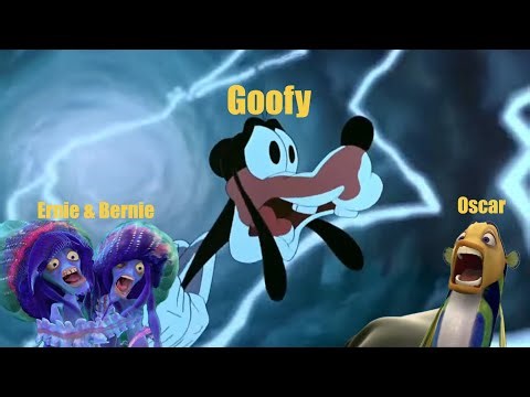 Shark Tale Oscar Ernie and Bernie Screaming With Goofy Laugh for Max Nightmare