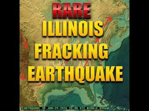 6/29/2026 -- Rare Illinois Fracking Earthquake -- Midwest USA Unrest -- Forecast area hit directly