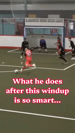 They call him Mr. Fake Shot, but this pass disguised as a shot is a great piece of skill