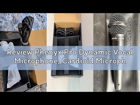Review Phenyx Pro Dynamic Vocal Microphone, Cardioid Microphone with ON/Off Switch, 16.4 ft XLR Cabl