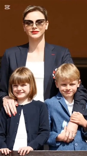 Monaco Twins Gabriella & Jacques With Princess Mama Charlene 💕 #royal #monaco #viral #shorts