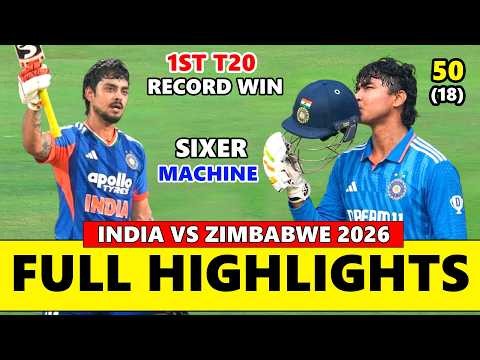 India vs Zimbabwe 1st T20 Full Match Highlights 2026