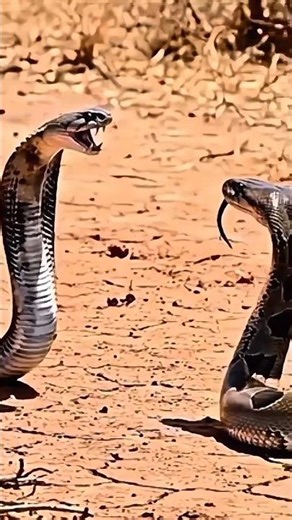 King Cobra vs Python: Kaun Jeetega? 🐍😱 #shorts #wildlife