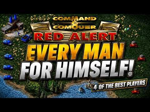 Command & Conquer: Red Alert Remastered —Every Man For Himself! (4 of the Best Players)