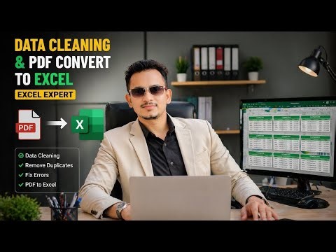 PDF to Excel Conversion + Data Cleaning Full Tutorial