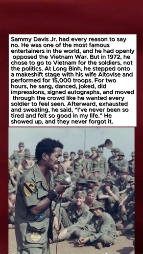 Sammy Davis Jr. Sang for 15,000 Soldiers in Vietnam #Shorts #SammyDavisJr #USO