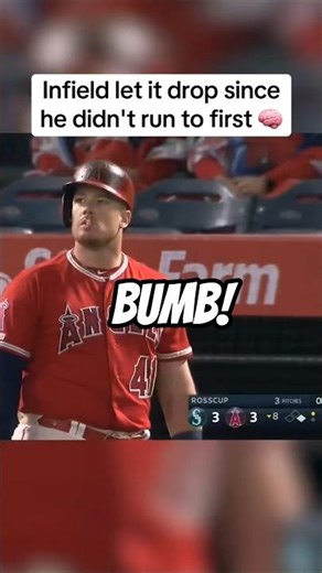 Major league baseball player doesn't run out a pop up and gets doubled up #mlb #baseball #highlights