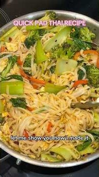 PAD THAI RECIPE // quick and easy dinner ideas