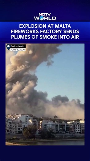 Explosion at Malta Fireworks Factory Sends Massive Smoke Plumes Skyward