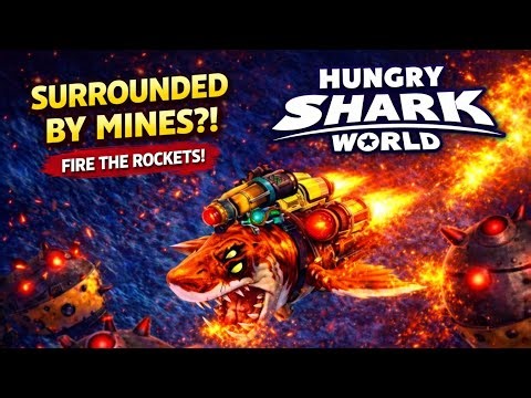 Rocket-wielding Meltdown Shark Surrounded by Mines! They All Explode!💣🚀🦈