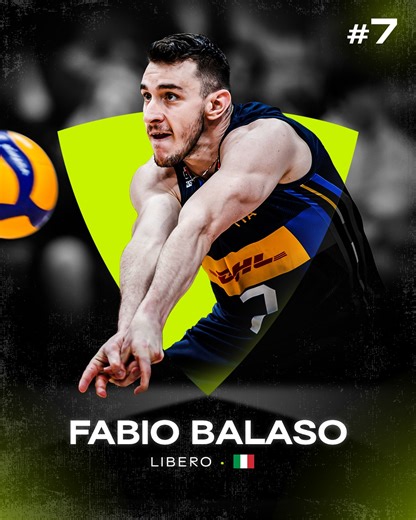 THE BEST OF 2025! Fabio Balaso 🇮🇹 A defender built for history. Fabio once again stood as the last line of defense for Italy, leading the Azzurri to World Championship gold for the 2nd consecutive time. 🥇🔥 His consistency was also key in Italy’s run to #VNL2025 silver. ✨ At club level, Balaso was just as decisive with Civitanova, lifting the 2025 Coppa Italia and battling all the way to the Scudetto Final. 🏆⚔️ ➡️ This ranking was crafted by the Volleyball World Social Media Team. 🏐 #Volley