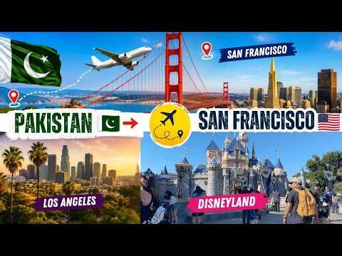 San Francisco Se Los Angeles Tak ✈️ | Disneyland Adventure | 4-5 Days USA Travel Vlog 🇺🇸 |