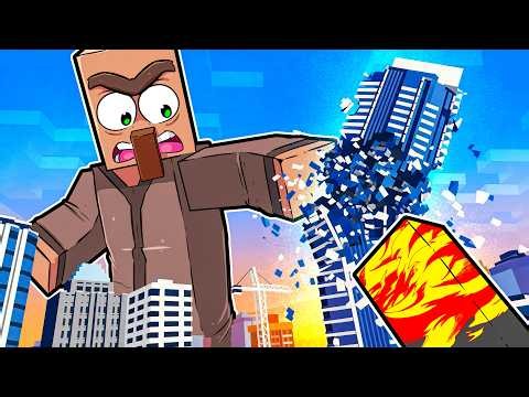 VILLAGER GIGANTE VS VILA NO MINECRAFT