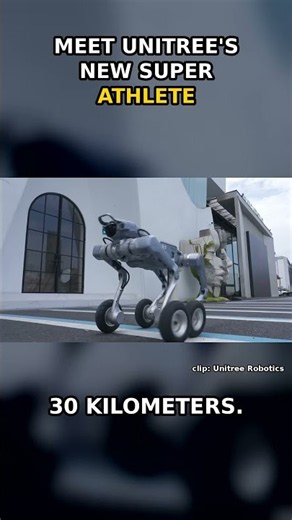 Unitree Super Athlete AS2-W Revealed 🤖 #shorts #ai
