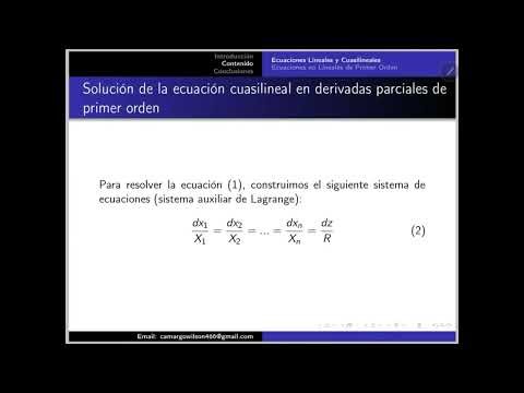 First-Order Partial Differential Equations — Linear, Quasilinear & Lagrange's Auxiliary System