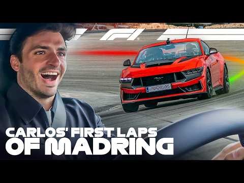 Carlos Sainz's First Laps of Spain's New F1 Track