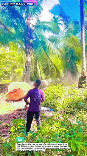 Massive Tree Impact! 😱 Earth-shaking Fall #shorts #logging #viralvideo #woodworking