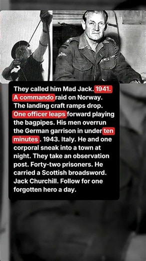 1 Commando Went Into Battle Playing the Bagpipes #ww2 #history #shorts