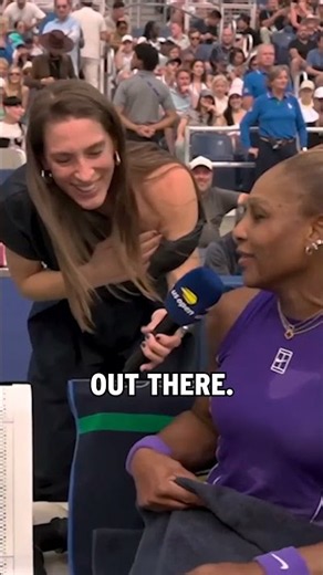 Even ALCARAZ listens to Serena! 👏
