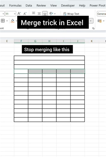 Merge Cells