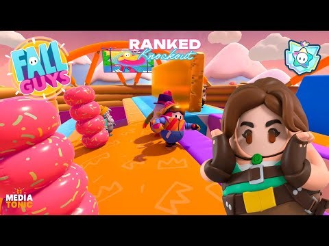 Fall Guys. • Ranked Knockout Show win. • Roll Off final. • Survive the longest and win. • 🚹🎉👑