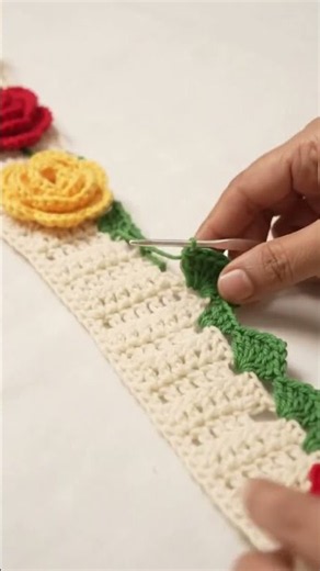 DIY Crochet Rose Toran Tutorial | Beautiful Door Decor