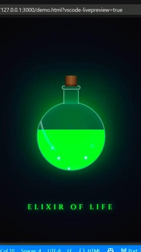 Creating a Magical Potion with Pure CSS! 🧙‍♂️ #htmlcss #coding