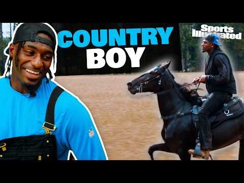 Panthers WR Xavier Legette Takes Us on a Wild Horseback Adventure with Bryce Young