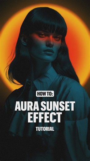 Graphic Design Tip: realistic Aura Gradient Sunset Effect Tutorial for your Branding Image Project | Tutorial arte digitale, Progettazione di loghi, Consigli per la fotografia