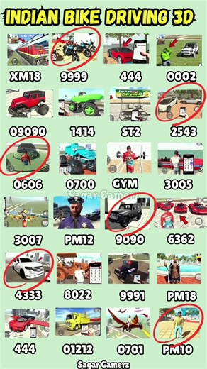 New Update Real code 💥 Indian bike driving 3d all new cheat code update + plugin cheat code
