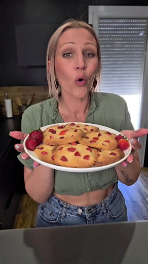Cookies fraises chocolat blanc - recette facile et rapide