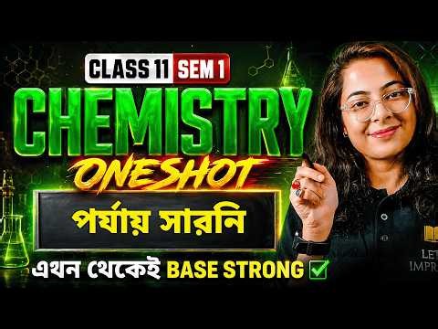 Periodic Table ONE SHOT: Class 11 SEM 1 |HS 2027 Class 11 SEM 1 Chemistry| LETS IMPROVE