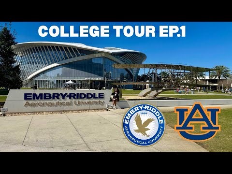 College Touring Diary Ep.1 ✈️ Touring Embry-Riddle & Auburn (Flight programs) 