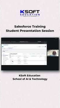 Salesforce Trainee Sunil Explaining a Salesforce Topic | Student Presentation | KSoft Education