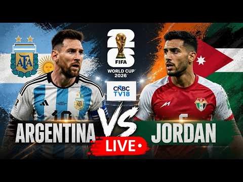 🔴FIFA World Cup 2026 LIVE: Argentina vs Jordan | Messi | Martínez | ARG vs JOR | Football | N18G