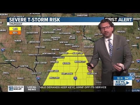 Meteorologist Shawn Cable's Monday Noon Weathercast