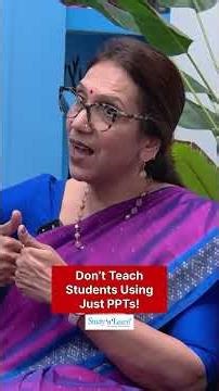 PPTs are not Impactful Anymore for Teaching Students - Dr. Vaishaly Bharambe